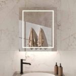 Badezimmerspiegelschrank aus Aluminium 60x70 cm (2060C-Serie)